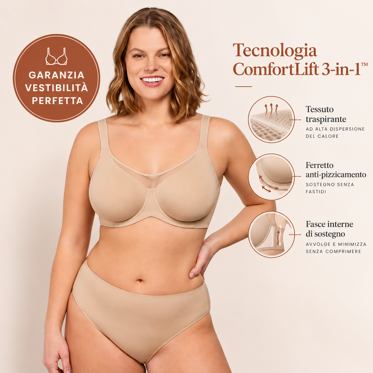 Soleva™ | Reggiseno Minimizzante a Copertura Totale